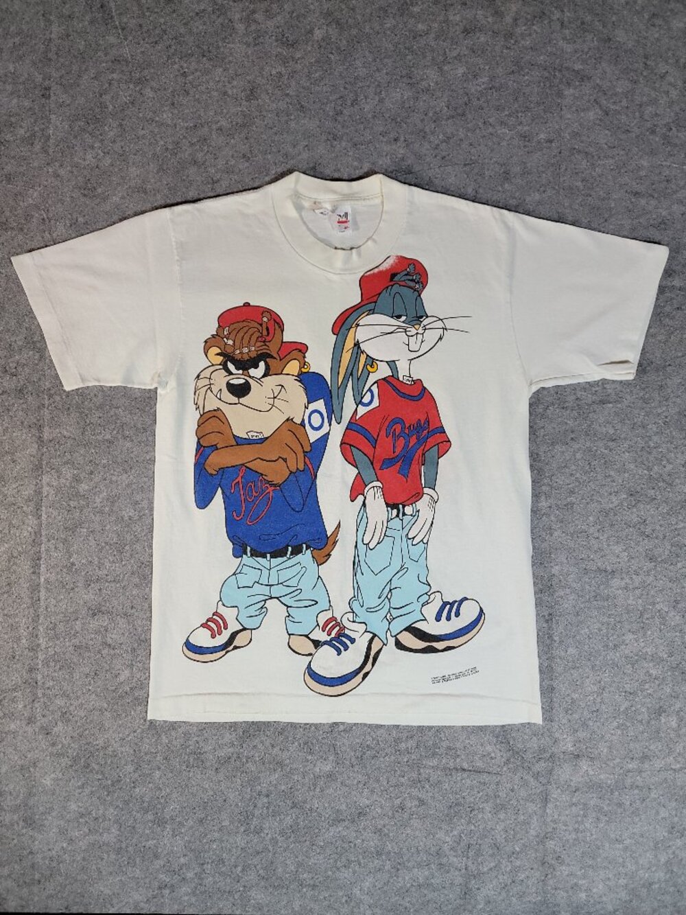 RARE Vintage 1992 Kris Kross Looney Tunes T-Shirt SINGLE STITCH Mens Medium